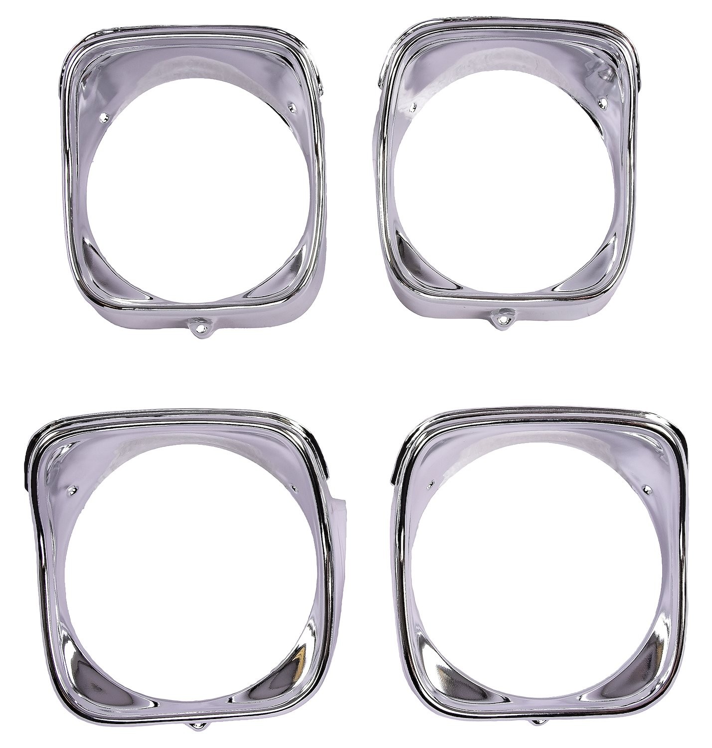 JEGS Headlight Bezels for 1968 Chevrolet Chevelle, El Camino