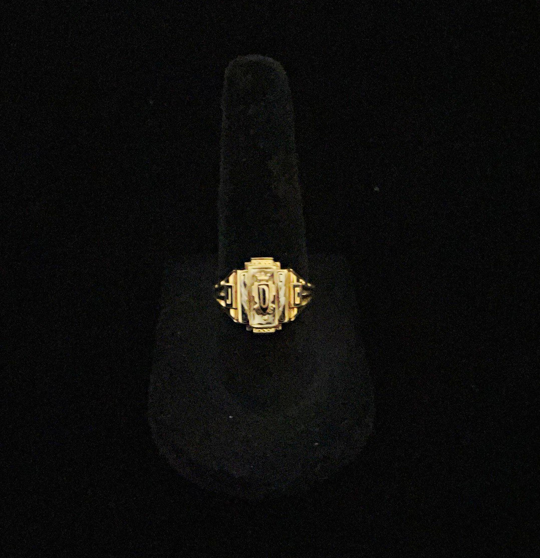 Vintage Solid 10 Karat Gold Band Ring J D C Initials Vintage Solid 10 Karat Gold Band Ring J D C Initials