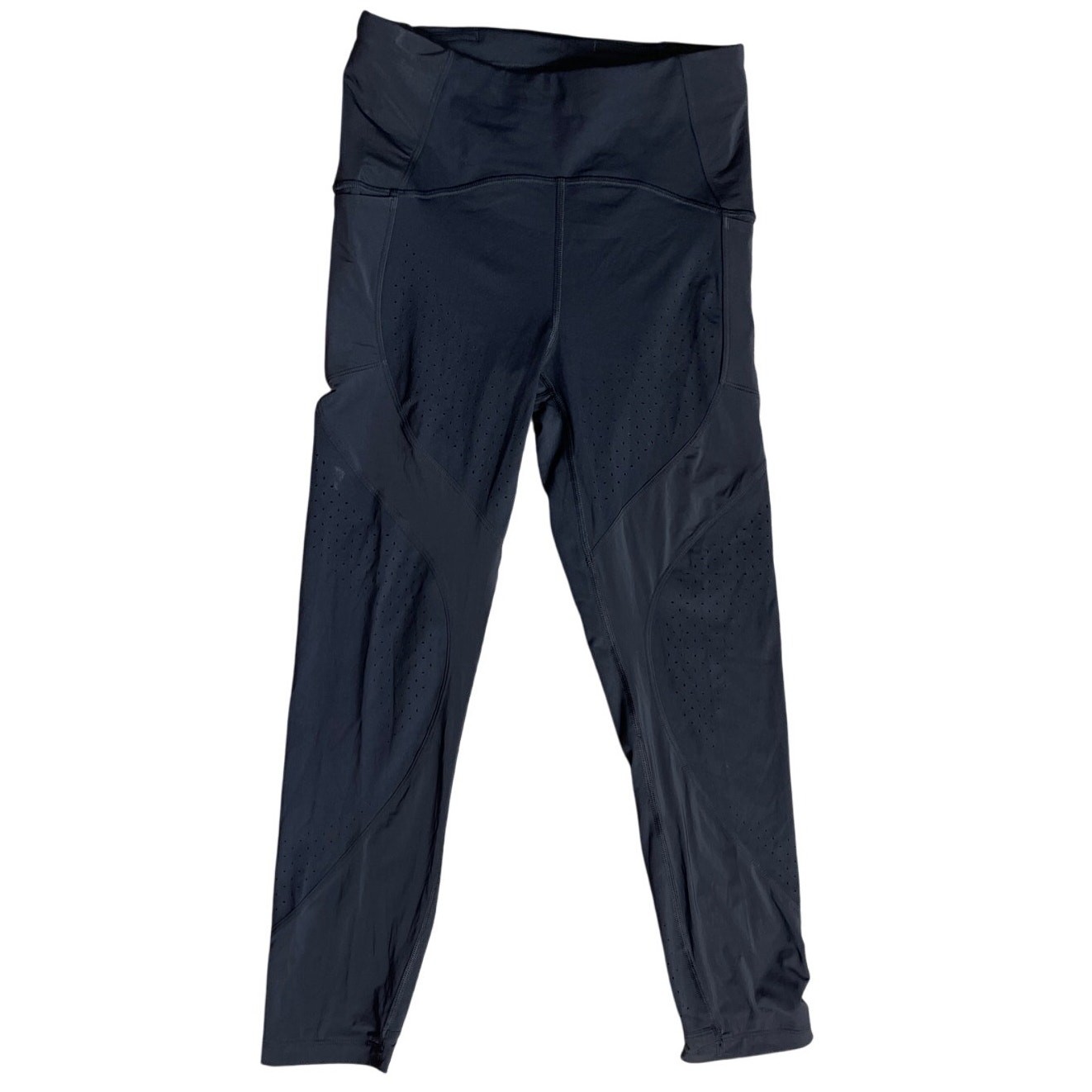 Lululemon Black Uncovered Strength High-Rise Crop 23\