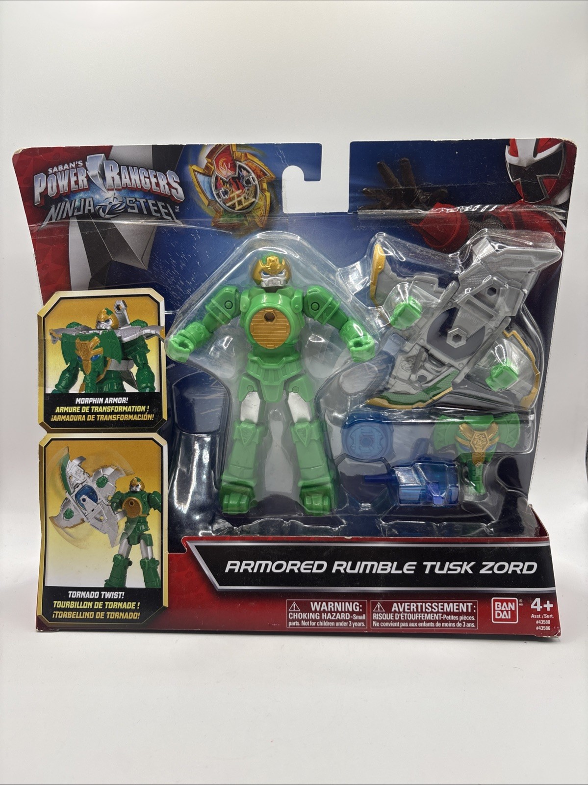 2016 Bandai Power Rangers Ninja Steel Armored Rumble Tusk Zord Brand New 2016 Bandai Power Rangers Ninja Steel Armored Rumble Tusk Zord Brand New