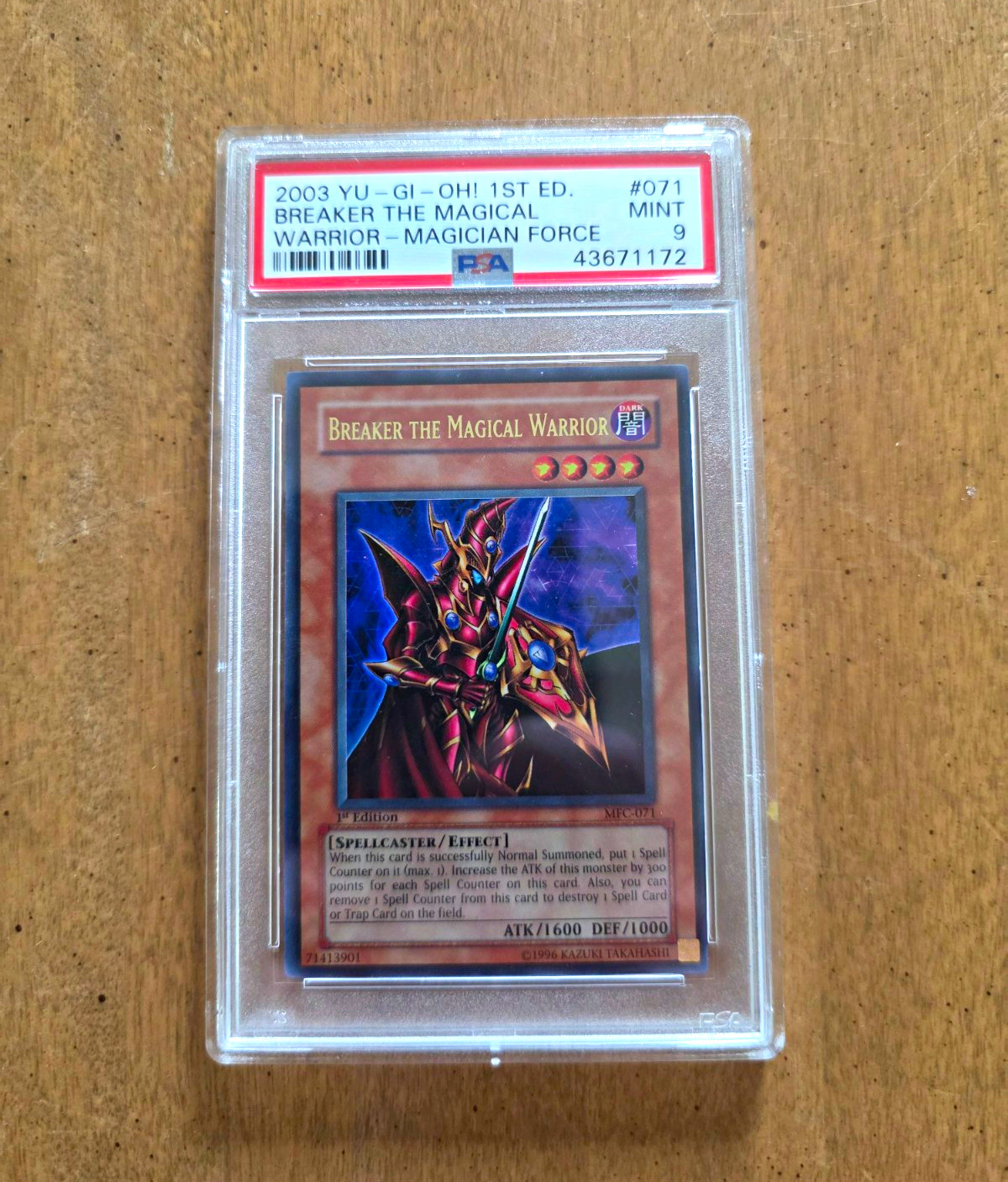 Konami Yu-Gi-Oh PSA 9 2003 1st Ed Breaker the Magical Warrior MFC-071 UR
