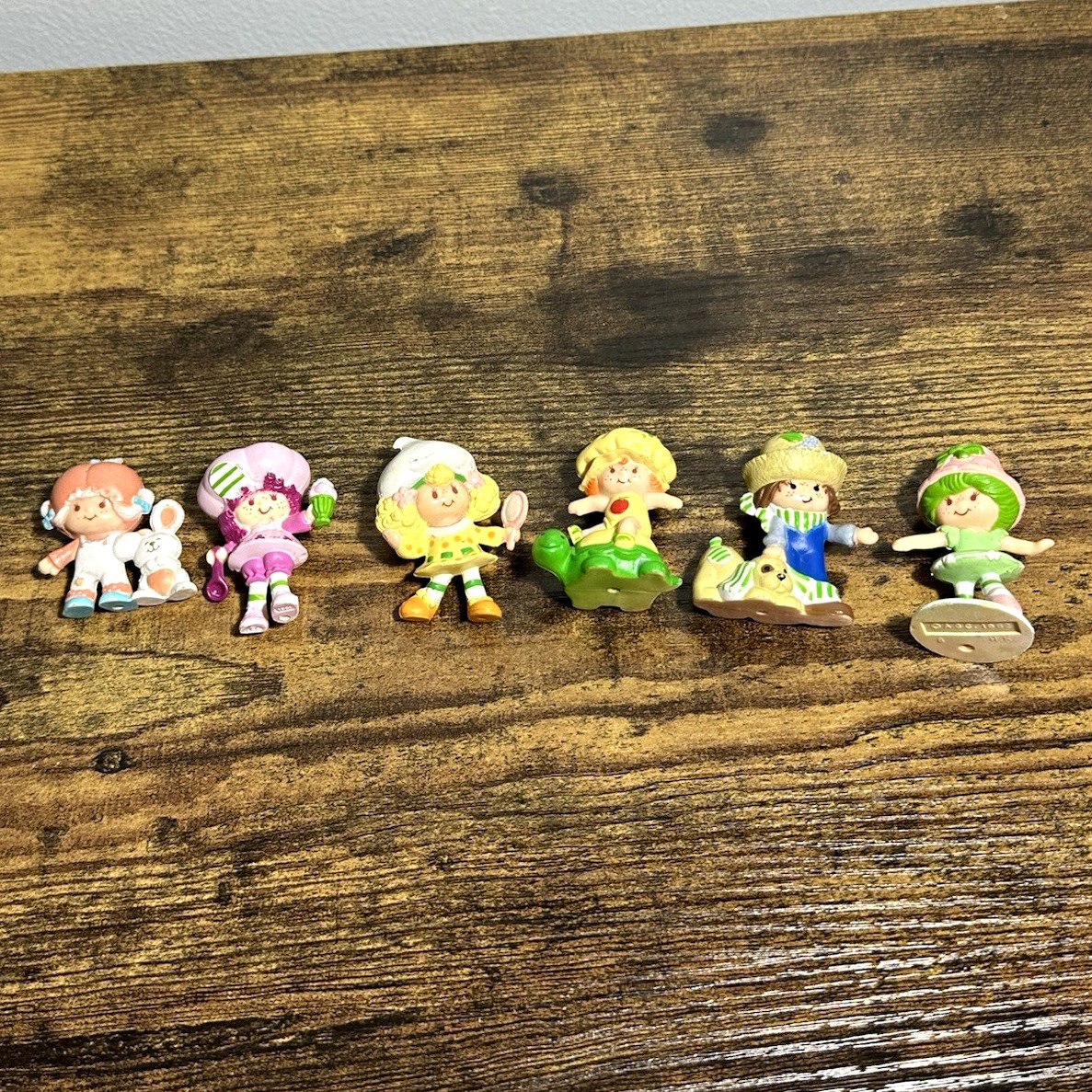 Strawberry Shortcake Vintage 1982 Mini Figurines Lot of 6 Painted Plastic Strawberry Shortcake Vintage 1982 Mini Figurines Lot of 6 Painted Plastic