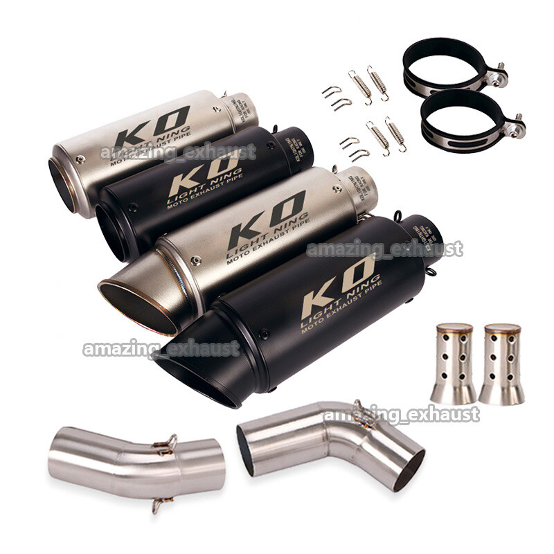 51MM Motorcycle Exhaust Muffler Mid Pipe For Ducati Monster 696 695 795 796 1100