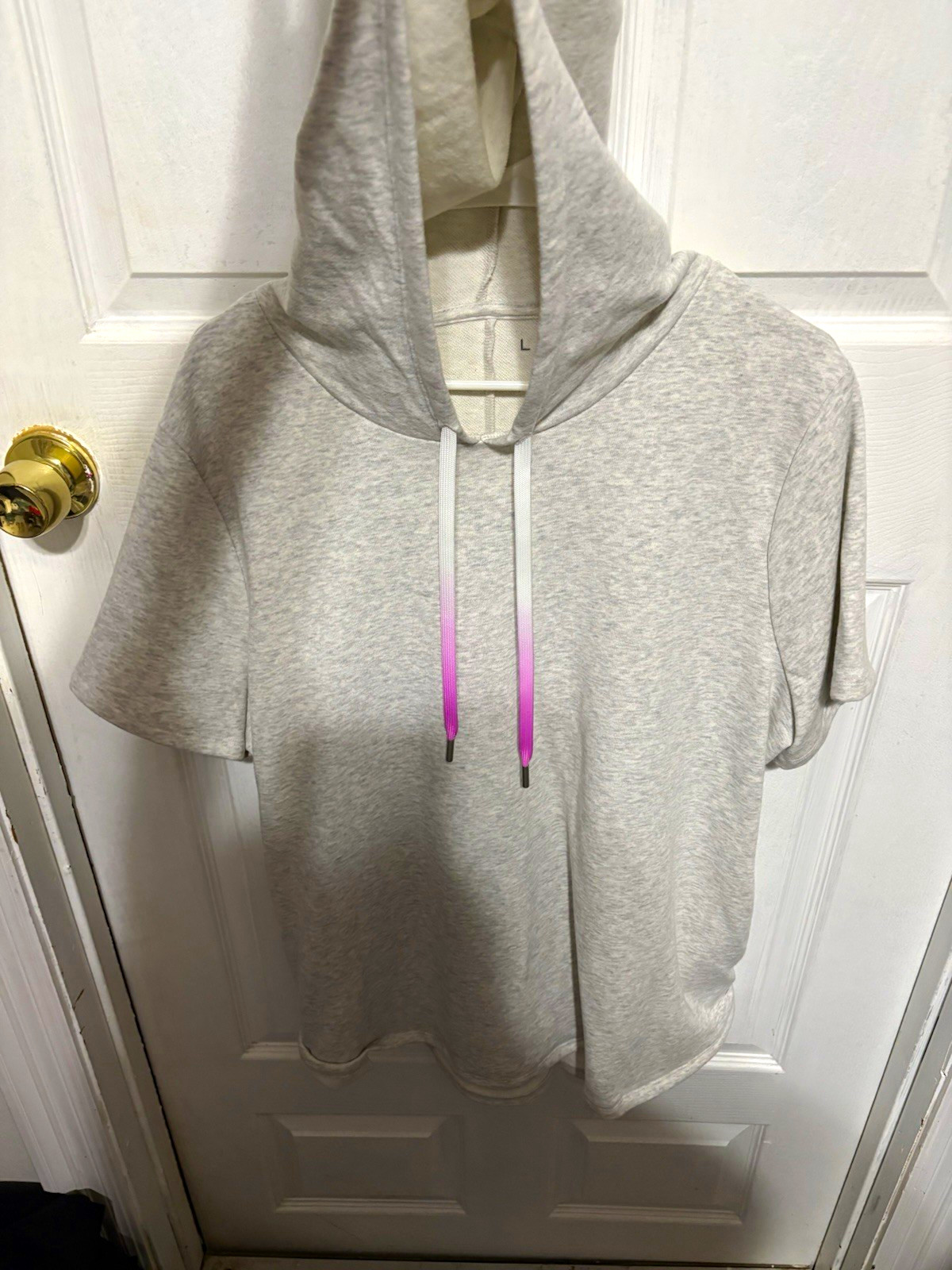 LIVI for Lane Bryant Women’s Plus 18/20 Gray Short Sleeve Pullover Hoodie