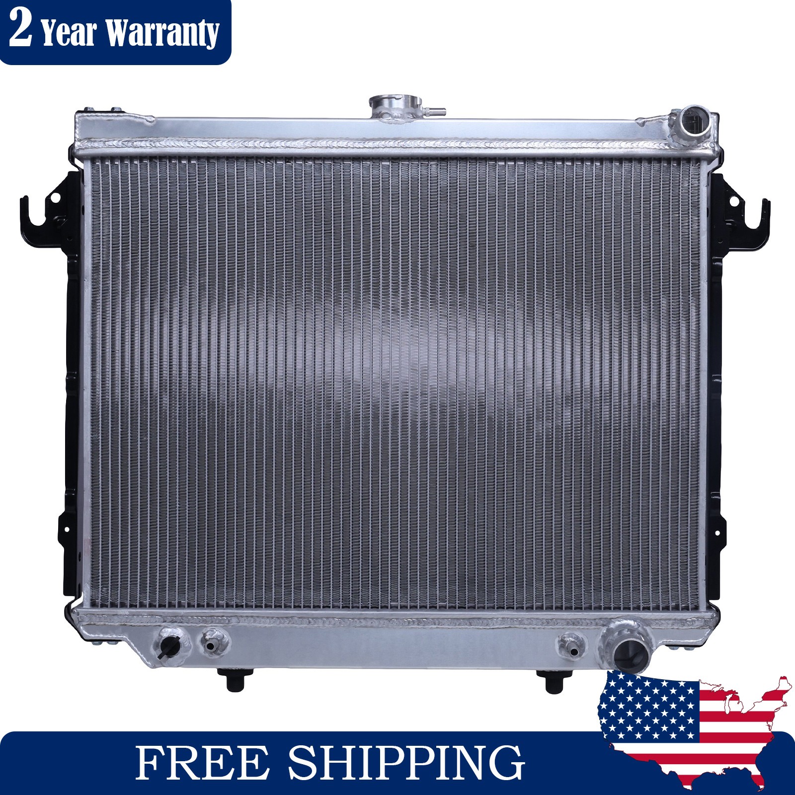 CU1196 Full Aluminium Radiator for 1989-1991 Dodge Dakota 5.2L V8 52006830