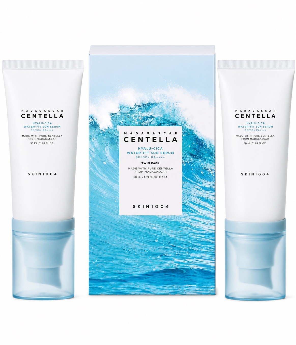 SKIN1004 Madagascar Centella Sun Serum SPF50+PA++++ (2-Pack)