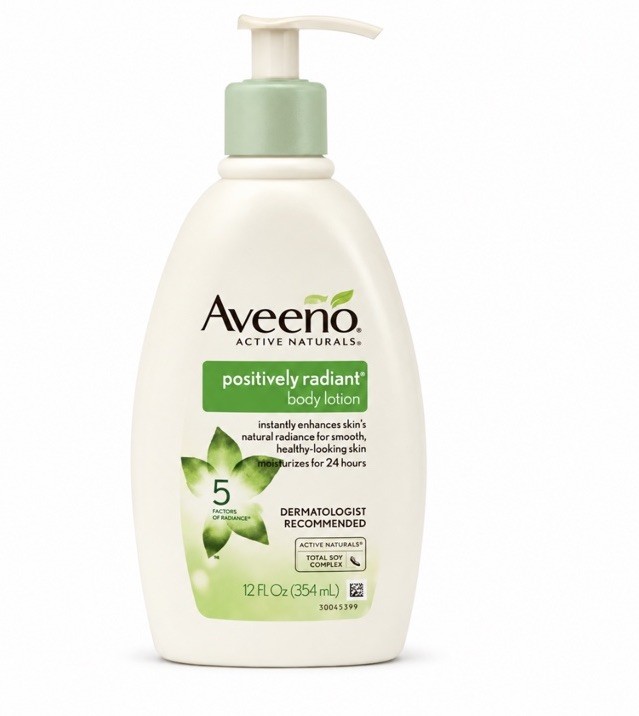 NEW AVEENO Positively Radiant Body Lotion 12oz 5 Factors of Radiance Old Formula