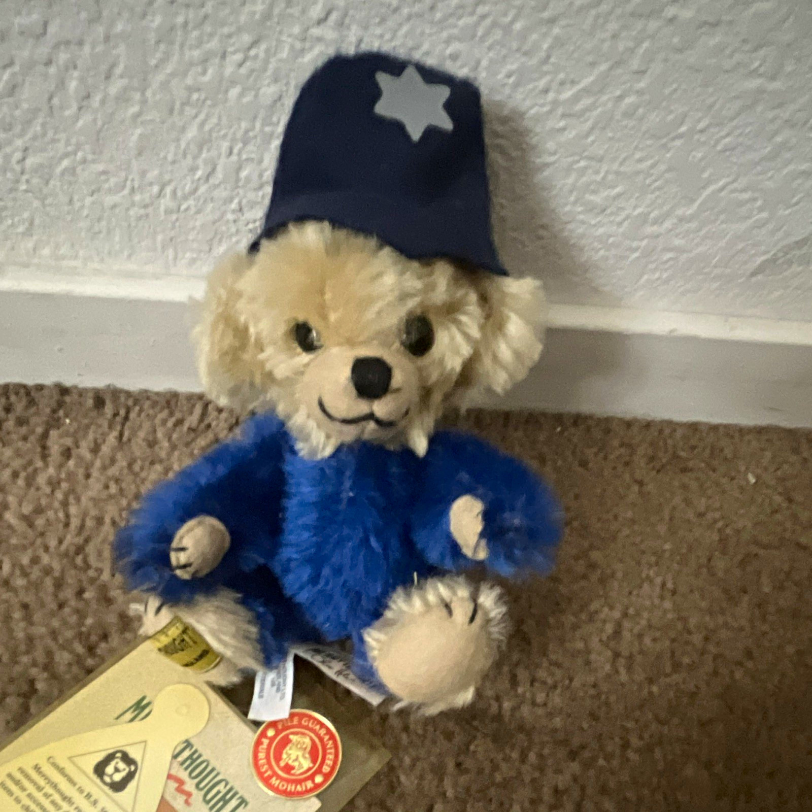 Merrythought Cheeky on the Beat Mohair Bear Limited T6BEA 6 in