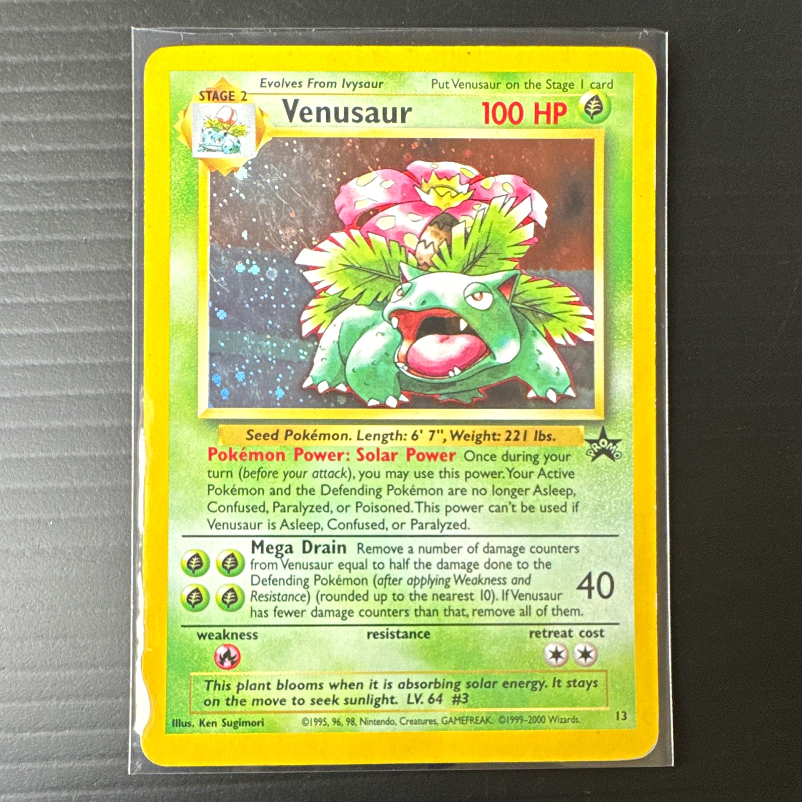 Wizards of the Coast Venusaur 13/53 Wotc Promo Holo Stage 2 ENG