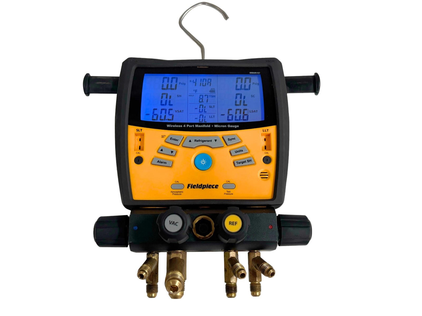 Fieldpiece SMAN460 4-Port Wireless Digital Manifold Gauge with Micron Gauge