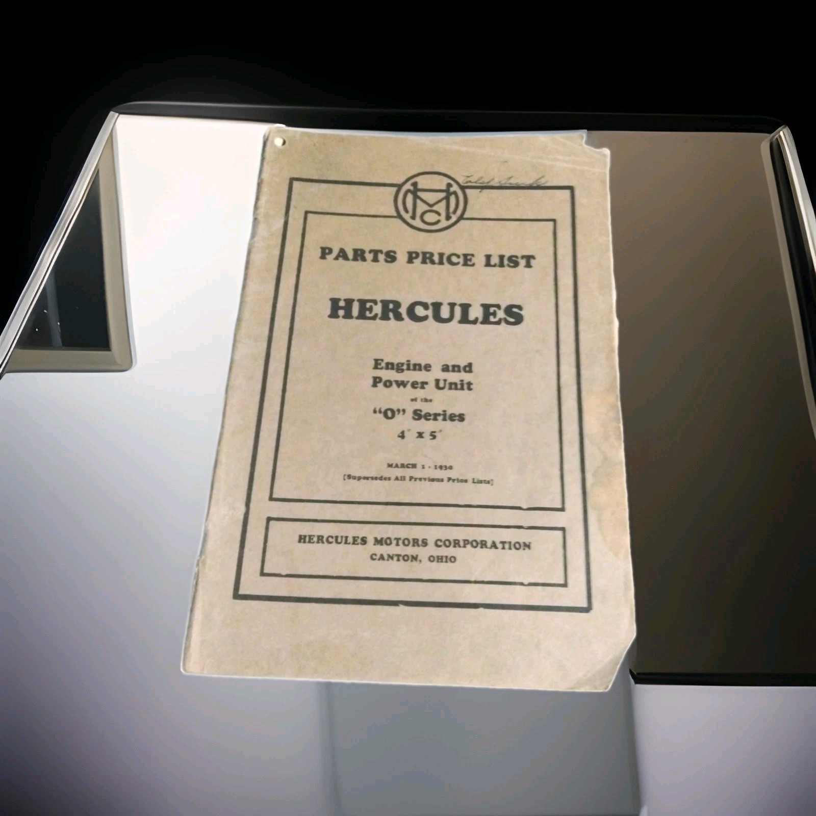 Vintage 1930 Hercules Motors Engine And Power Unit O Series Parts And PriceList Vintage 1930 Hercules Motors Engine And Power Unit O Series Parts And PriceList