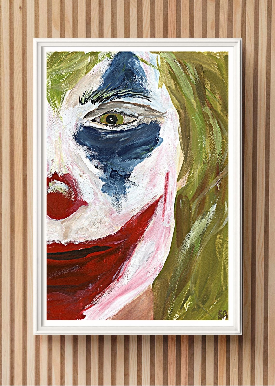 ACEO The Joker Original Limited Edition Print ACEO The Joker Original Limited Edition Print