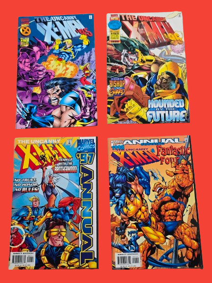 Uncanny X-Men Annual 1995 1996 1997 1998 Lot of 4 Marvel Comics Complete Run
