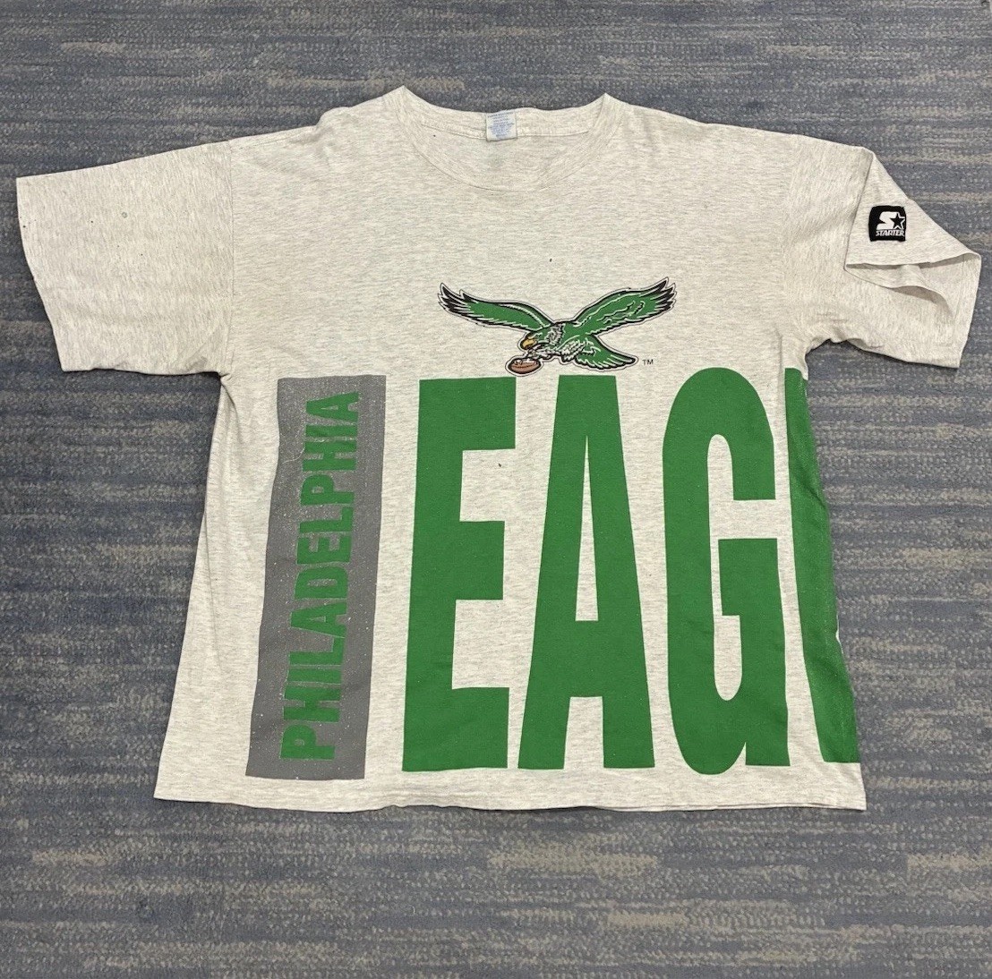 Vintage Philadelphia Eagles Starter T-Shirt Rap Around Logo 90s NFL Men’s XL Vintage Philadelphia Eagles Starter T-Shirt Rap Around Logo 90s NFL Men’s XL