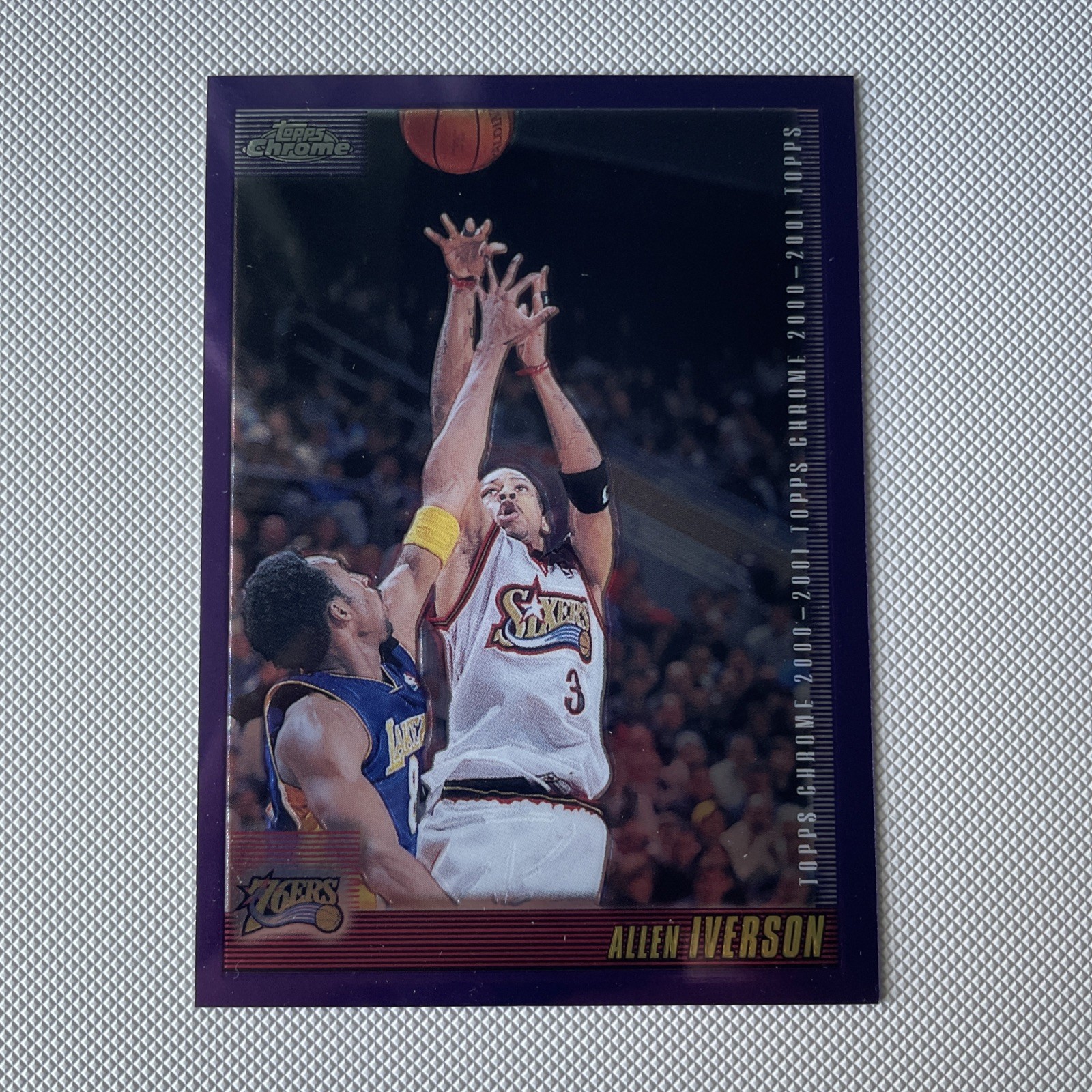 Topps 2000-01 Topps Chrome Allen Iverson #93 Philadelphia 76ers Base Set Kobe