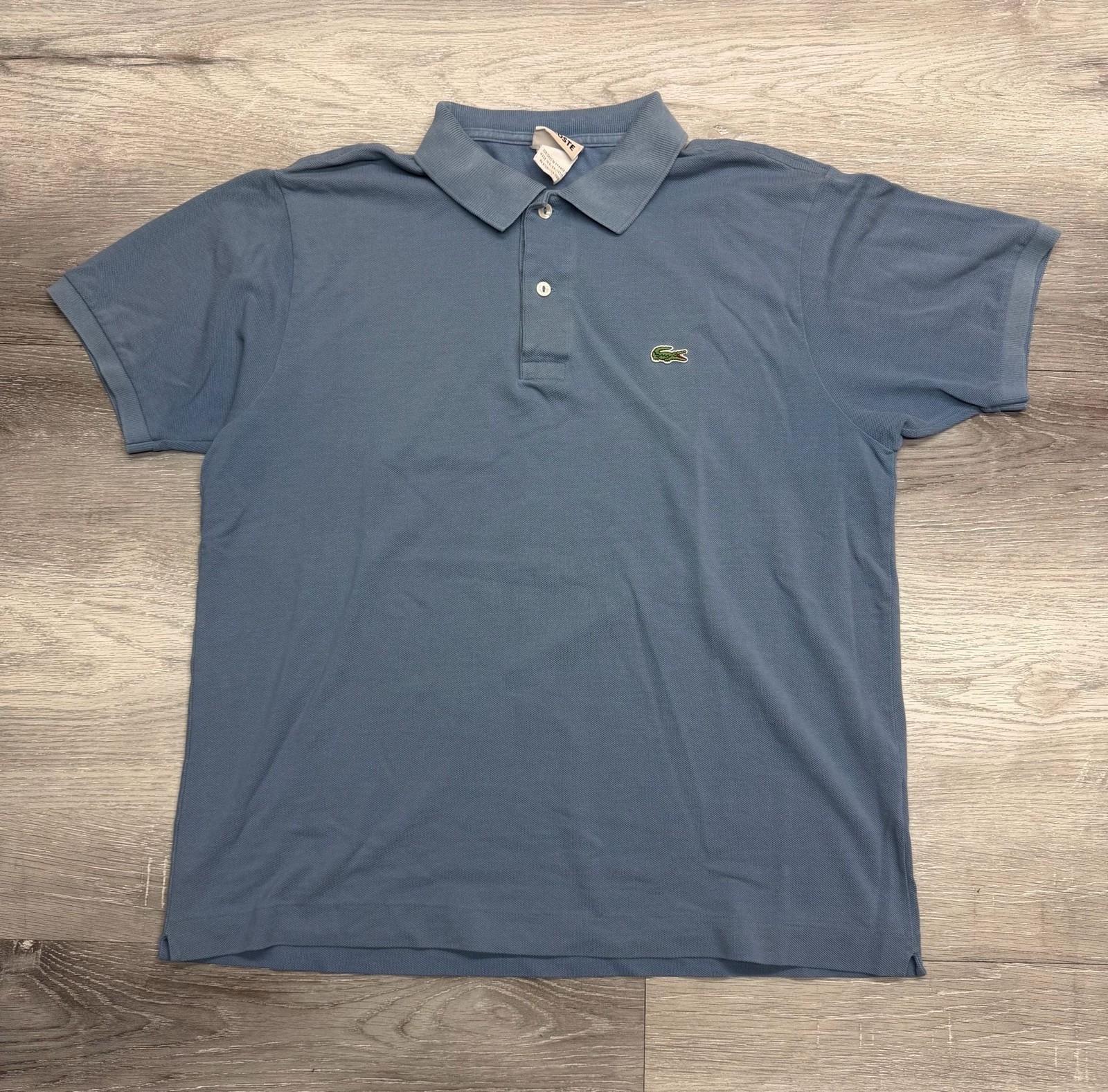 Lacoste Polo Shirt Blue Cotton Pique