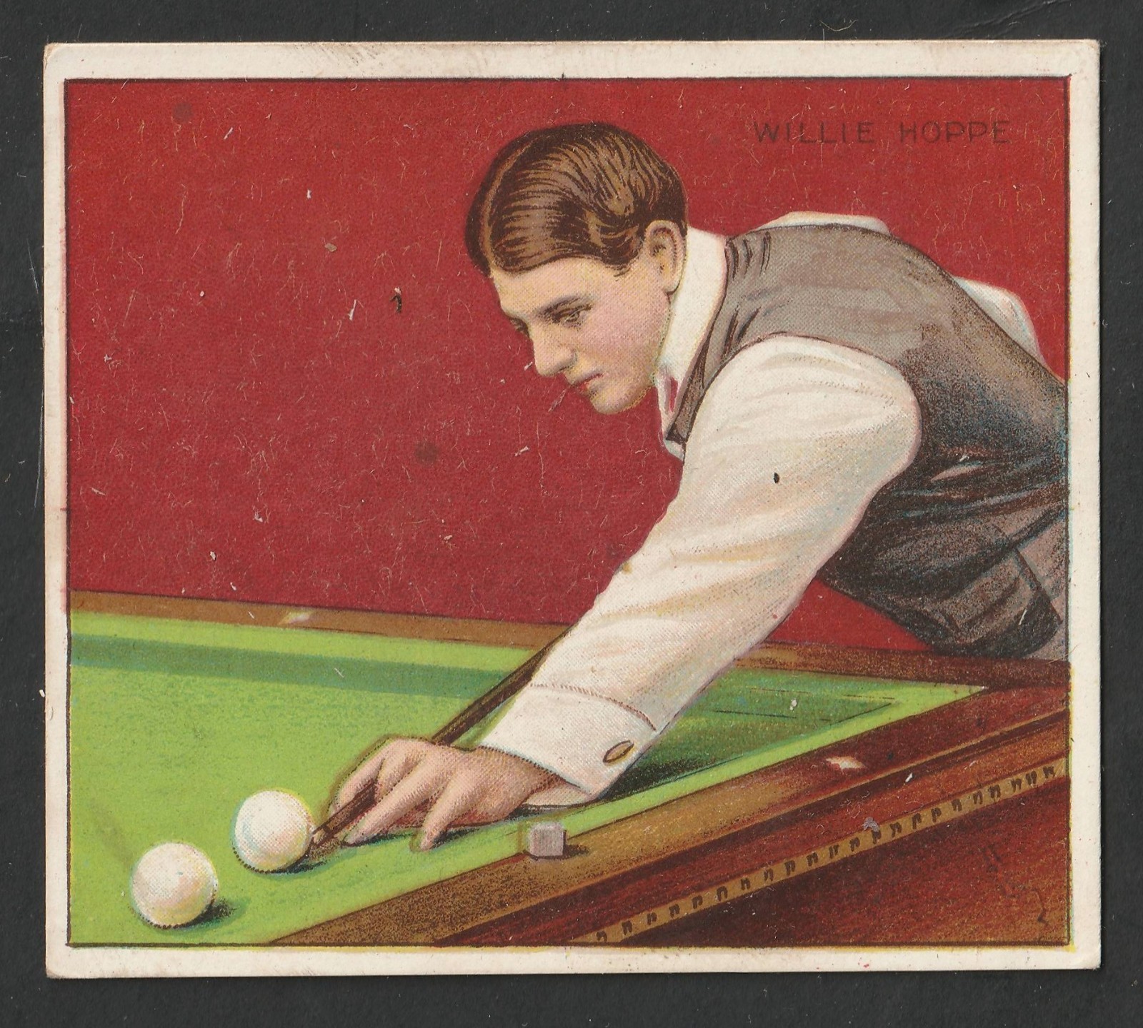 1910 Willie Hoppe Mecca Cigarettes T218 Billiards Champion Card
