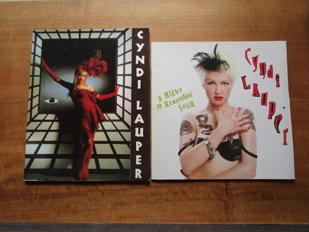 Cyndi Lauper Japan Tour Program 2Books Set 1986 / 1989