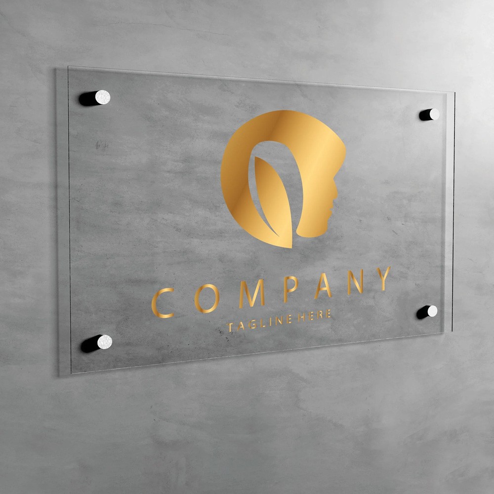 Custom Acrylic Business Logo Sign Acrylic Logo Sign Office Storefont Door Sign