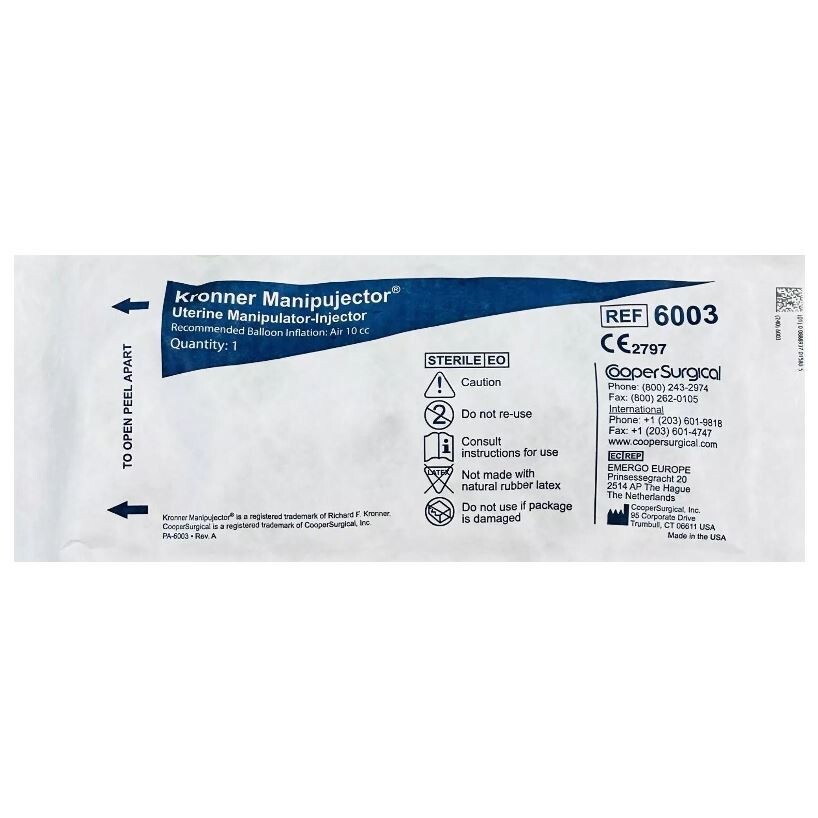*1-Pack* Cooper Surgical Kronner Manipujector Uterine Manipulator-Injector 6003 *1-Pack* Cooper Surgical Kronner Manipujector Uterine Manipulator-Injector 6003