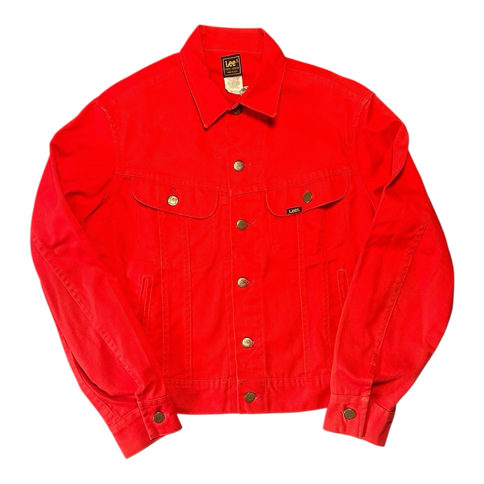 Vintage 80s 70s Lee Rider Denim Jacket Mens Medium USA Union Made Trucker