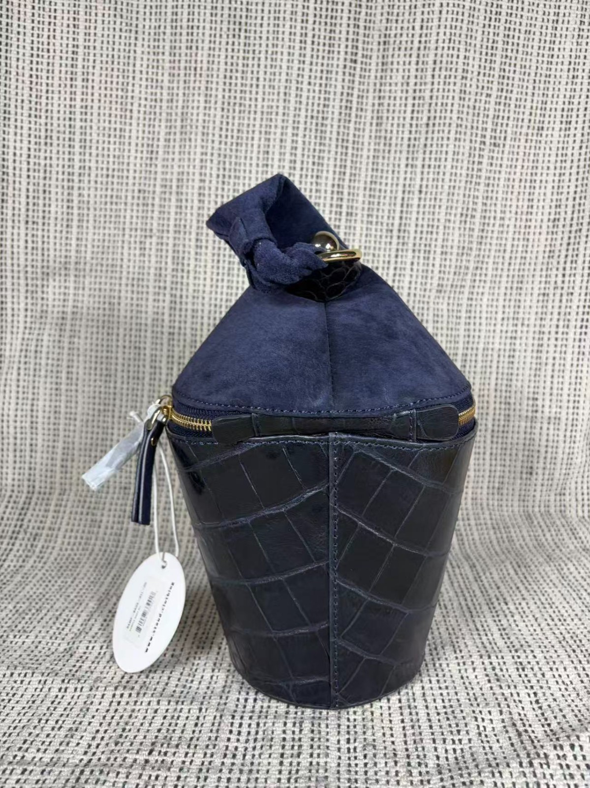 Staud Women\' Classic Navy Blue Black Bucket Bag