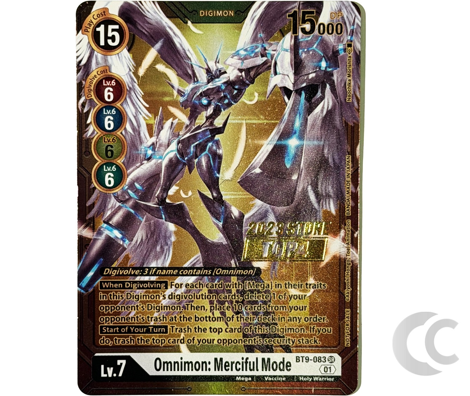 Omnimon Merciful Mode BT9-083 Store Champion Top 4 Digimon Card Game English NM Omnimon Merciful Mode BT9-083 Store Champion Top 4 Digimon Card Game English NM