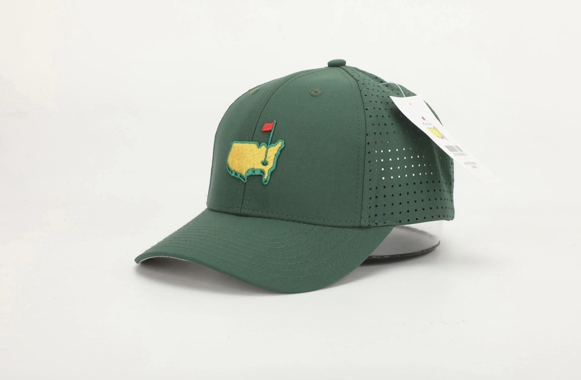 Masters Golf Hat Green Hat w/ Perforated Holes - Augusta Masters Hat