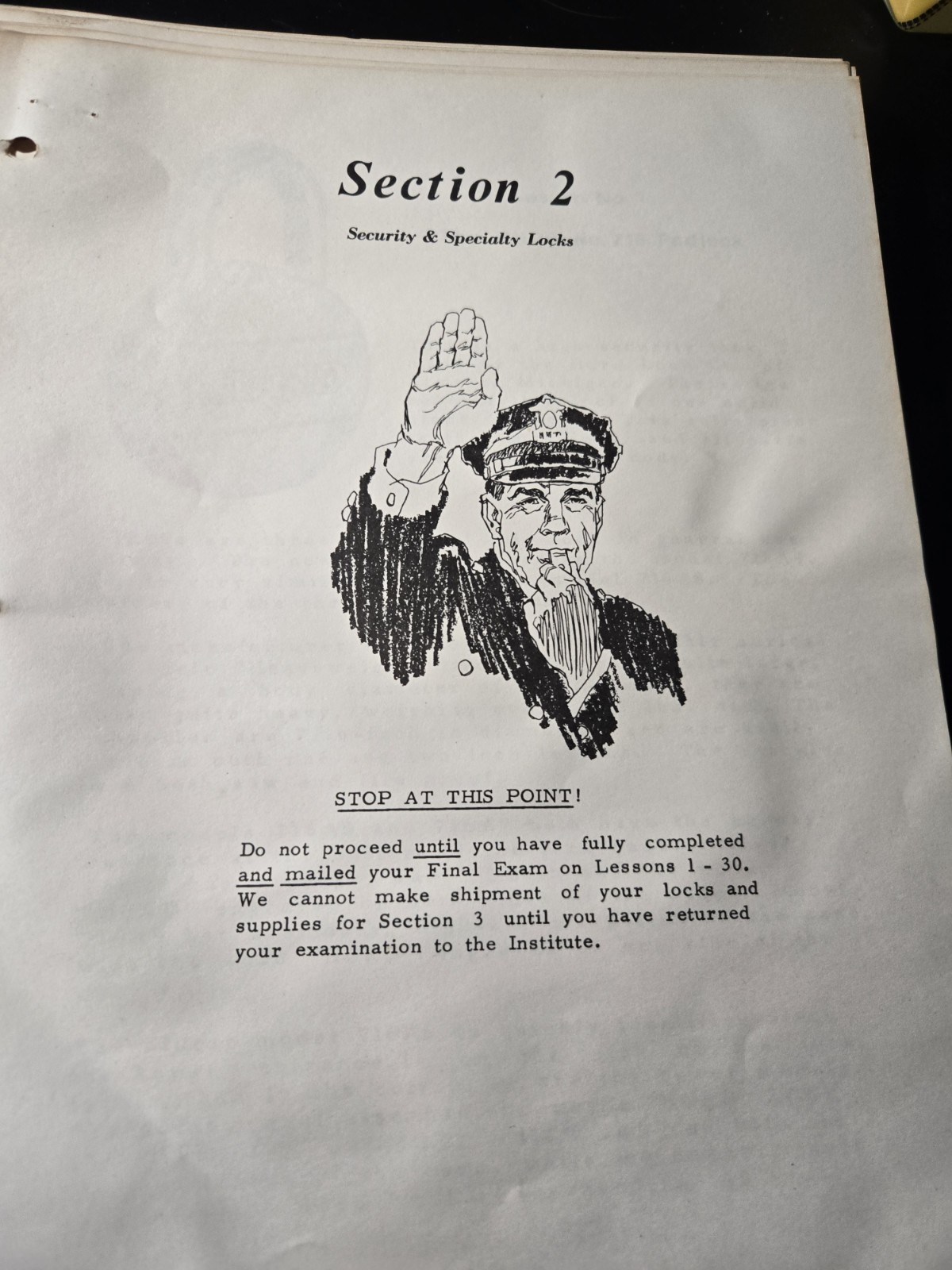 Vintage 1977 Belsaw Locksmith Course Section 2 Lessons 1-8 Medeco American Abus