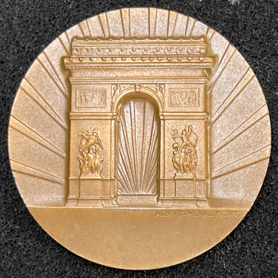 1961 October France A.S.T.A. Bronze Commemorative Medal Excellent Condition