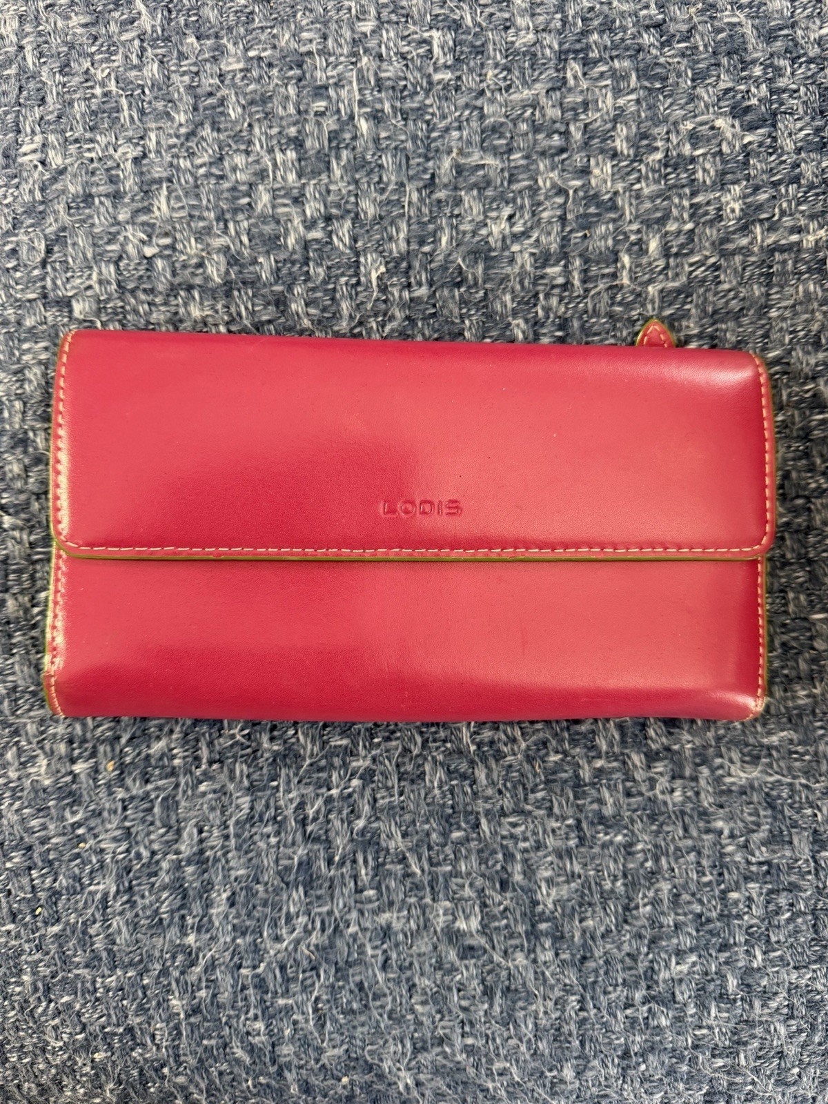 Lodis Audrey Wallet Lrg Trifold Butter Soft Leather Pink Green Envelope Clutch Lodis Audrey Wallet Lrg Trifold Butter Soft Leather Pink Green Envelope Clutch