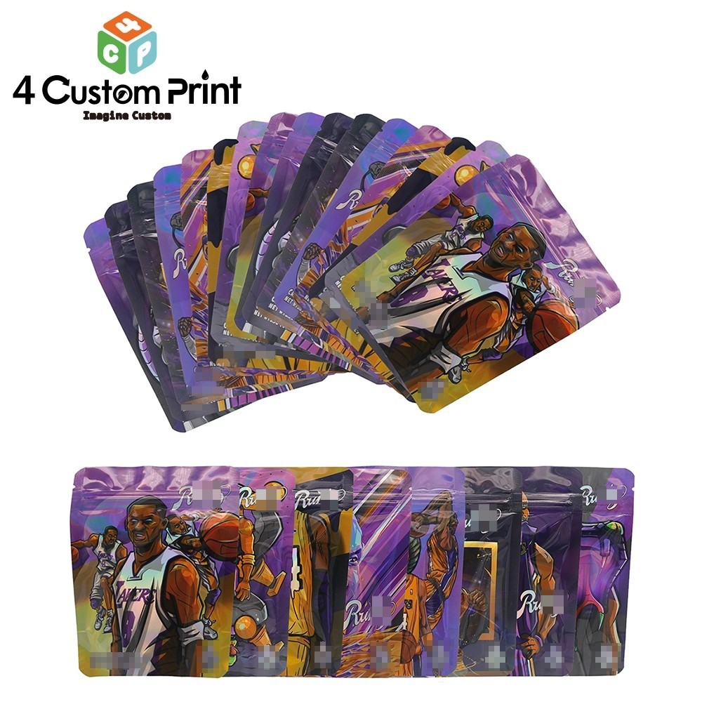100pcs Resealable Mylar Bags Food Storage Smell Proof Foil Stand Up Pouches 3.5g 100pcs Resealable Mylar Bags Food Storage Smell Proof Foil Stand Up Pouches 3.5g
