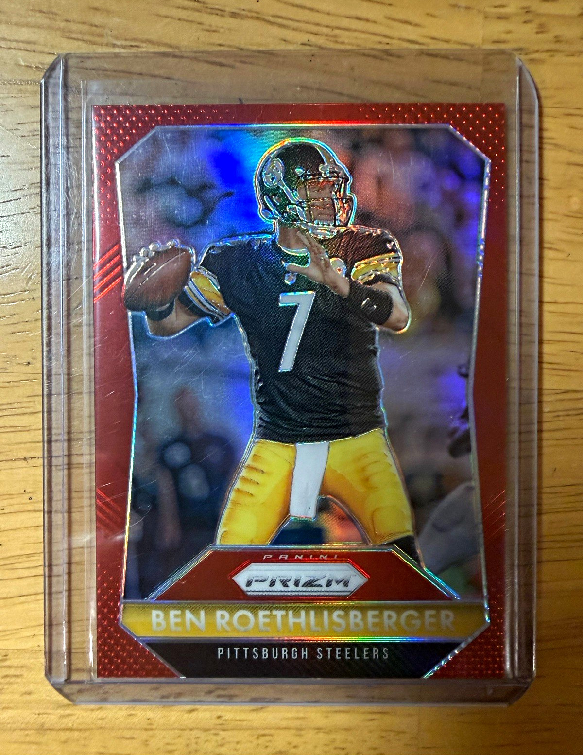 Panini 2015 Prizm Ben Roethlisberger #19 Red Prizm Pittsburgh Steelers