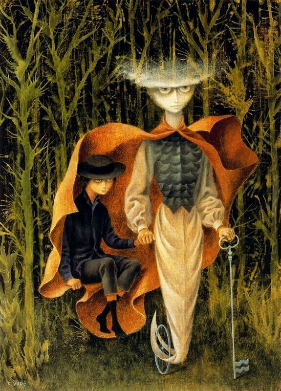 Remedios Varo (Handmade)  Signed Oil Painting on Canvas 16x24 Surrealism ..