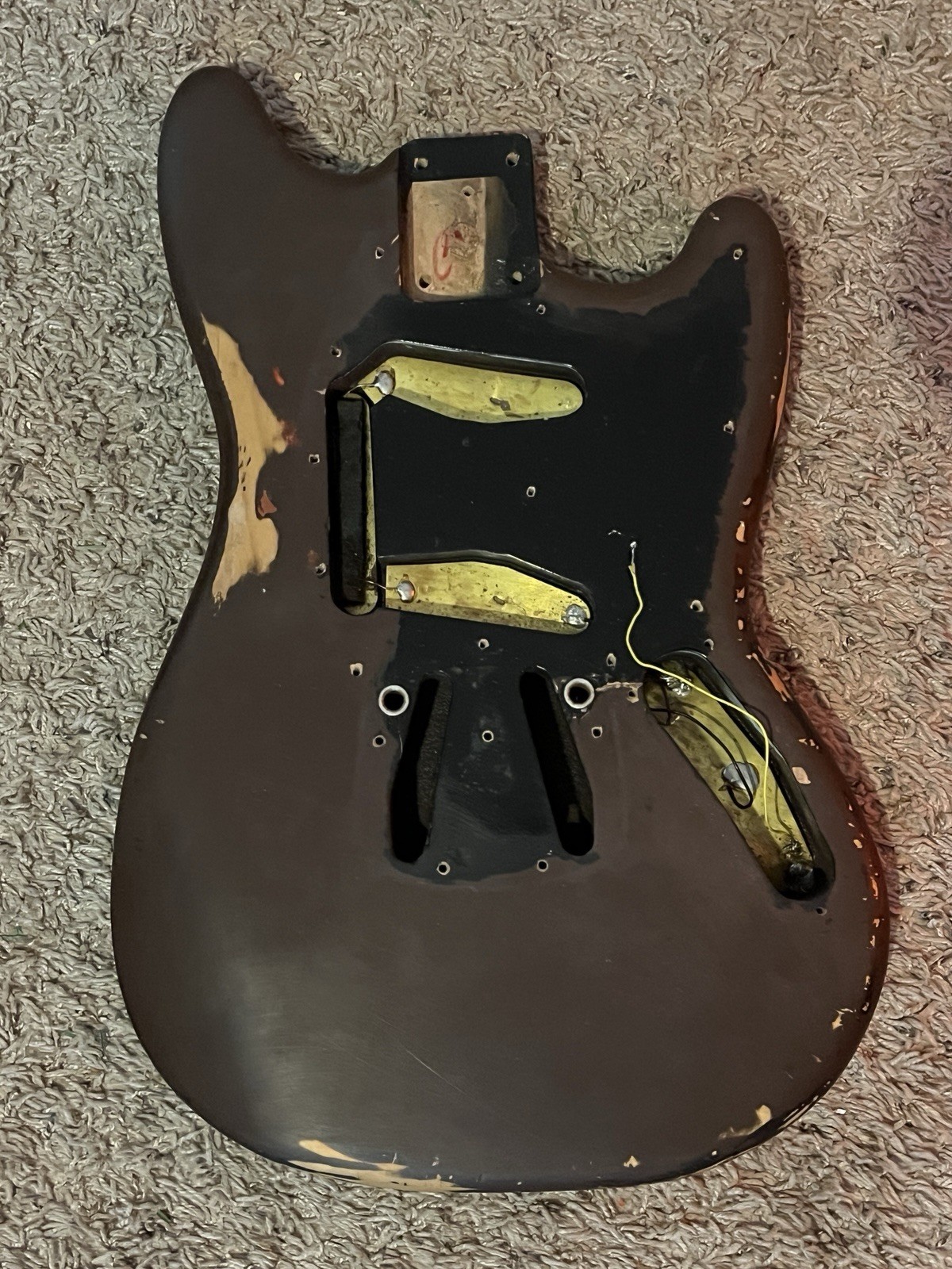 Vintage 1974-1978 Fender Mustang Body Mocha