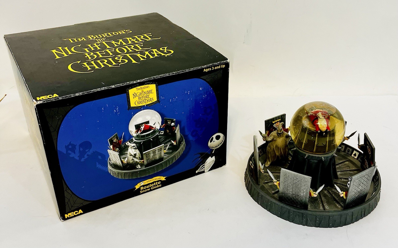 RARE NECA Nightmare Before Christmas Roulette Snow Globe Oogie Boogie Santa MIB RARE NECA Nightmare Before Christmas Roulette Snow Globe Oogie Boogie Santa MIB