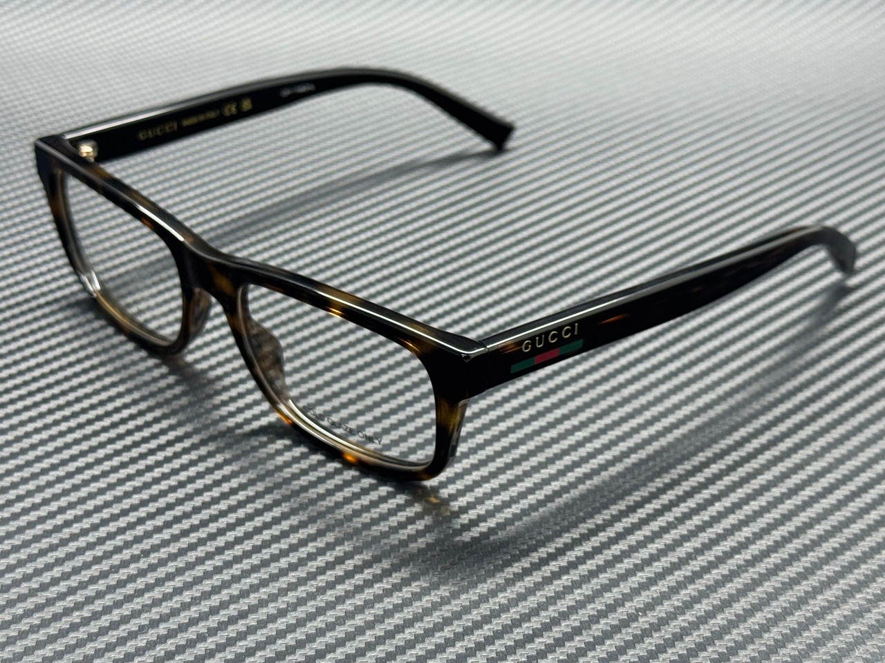 GUCCI GG1858O 002 Havana Men\'s 56 mm Medium Eyeglasses