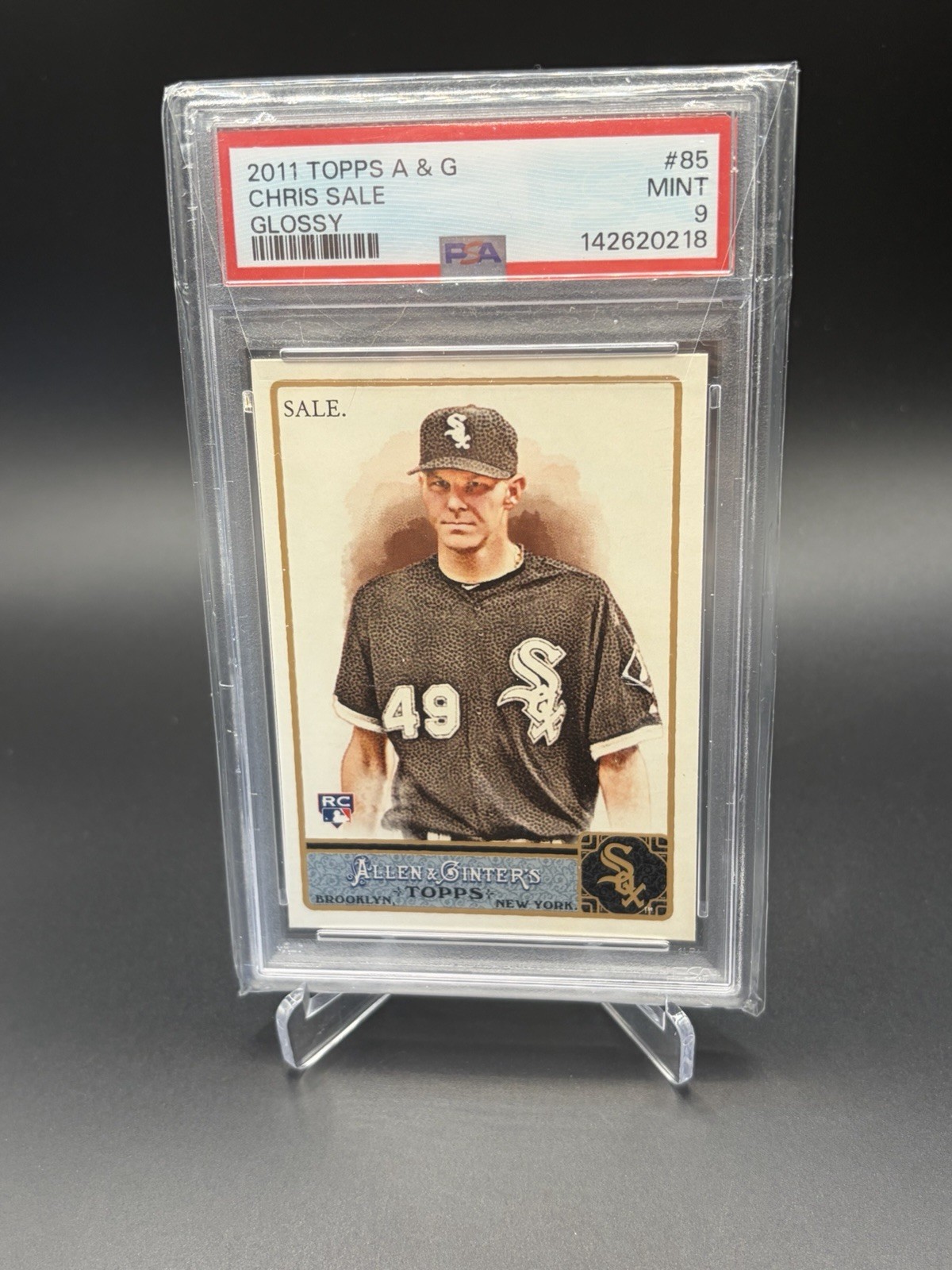 CHRIS SALE 2011 TOPPS ALLEN & GINTER GLOSSY #85 PSA 9 MINT RC /999