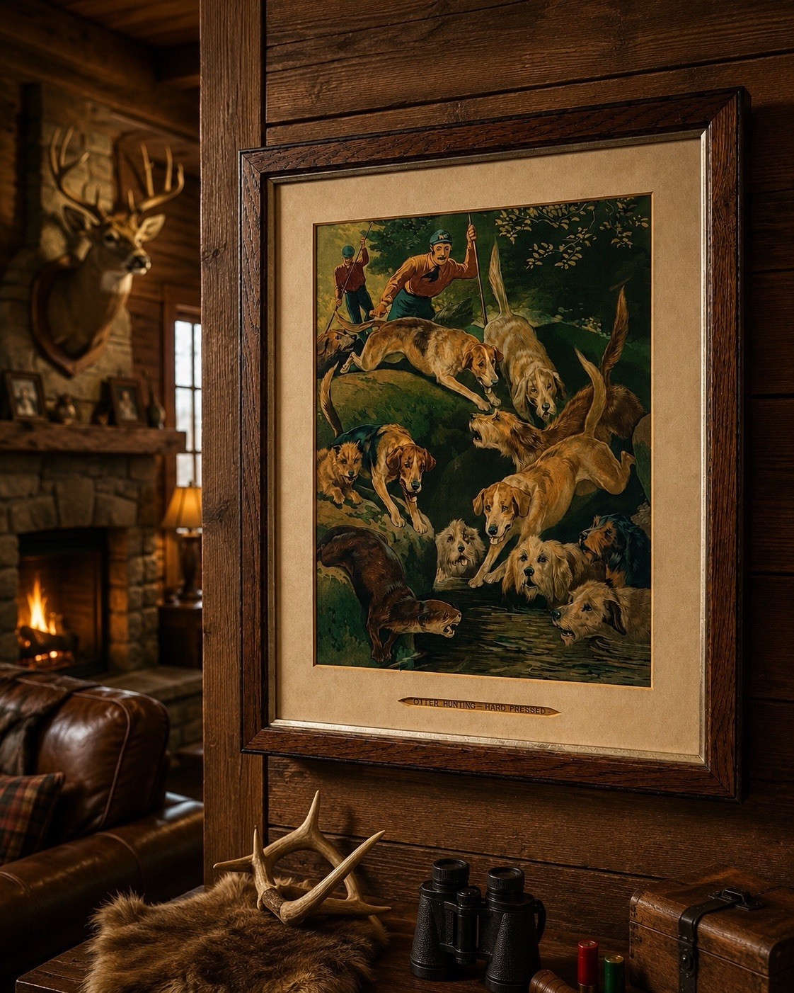 Wow Amazing Early Hunting Scene Otter Hunting Hard Pressed Wow Amazing Early Hunting Scene Otter Hunting Hard Pressed