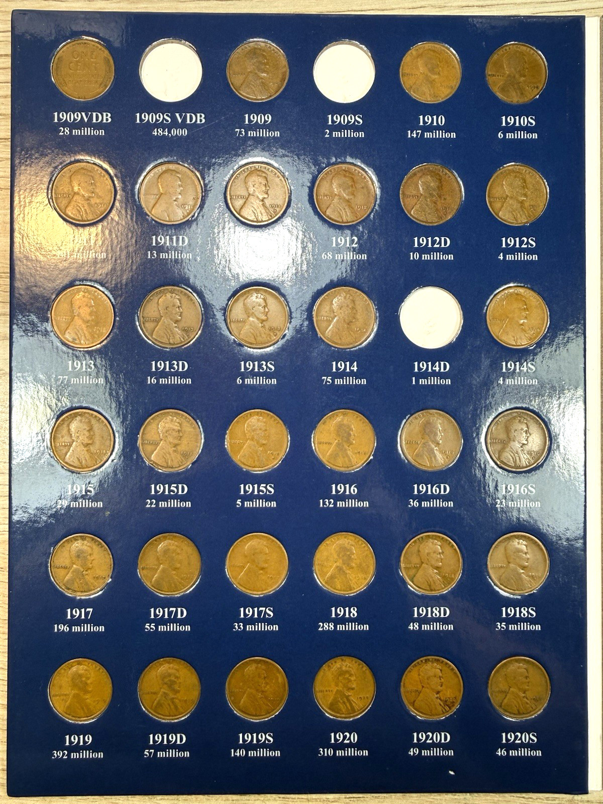 LINCOLN SET (1909-2025)- 290 COINS -BU COINS/ ALL SEMI KEYS- PRICED TO SELL 🔥 *