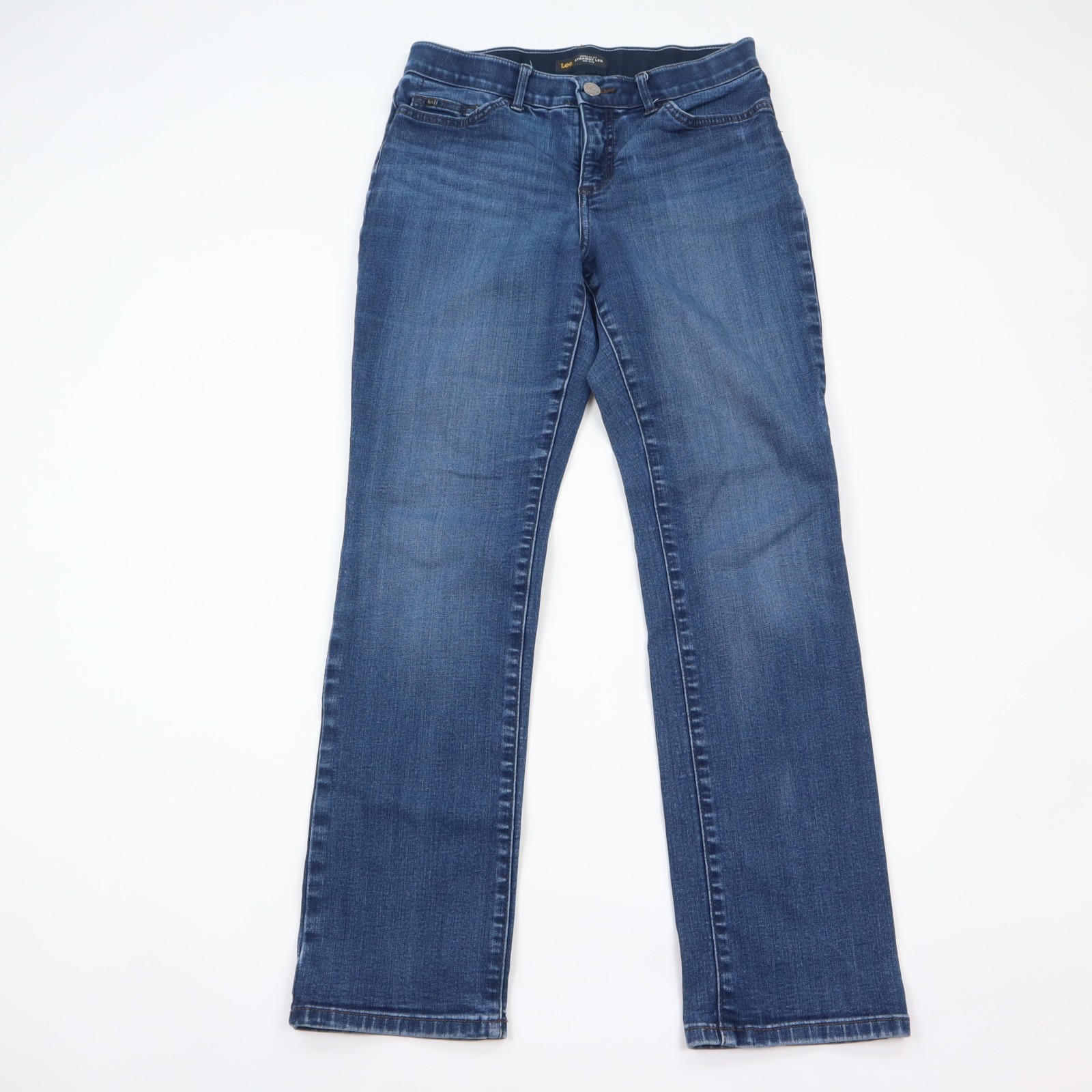 Lee Flex Motion Regular Fit Straight Leg Mid Rise Jeans Womens 29 Blue Denim Lee Flex Motion Regular Fit Straight Leg Mid Rise Jeans Womens 29 Blue Denim