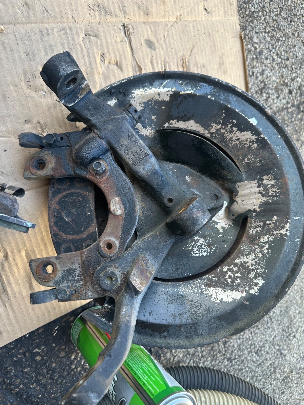 1971-73 Ford Mustang Cougar Left Front Disc Brake Spindle Complete D1ZA-3108-AA