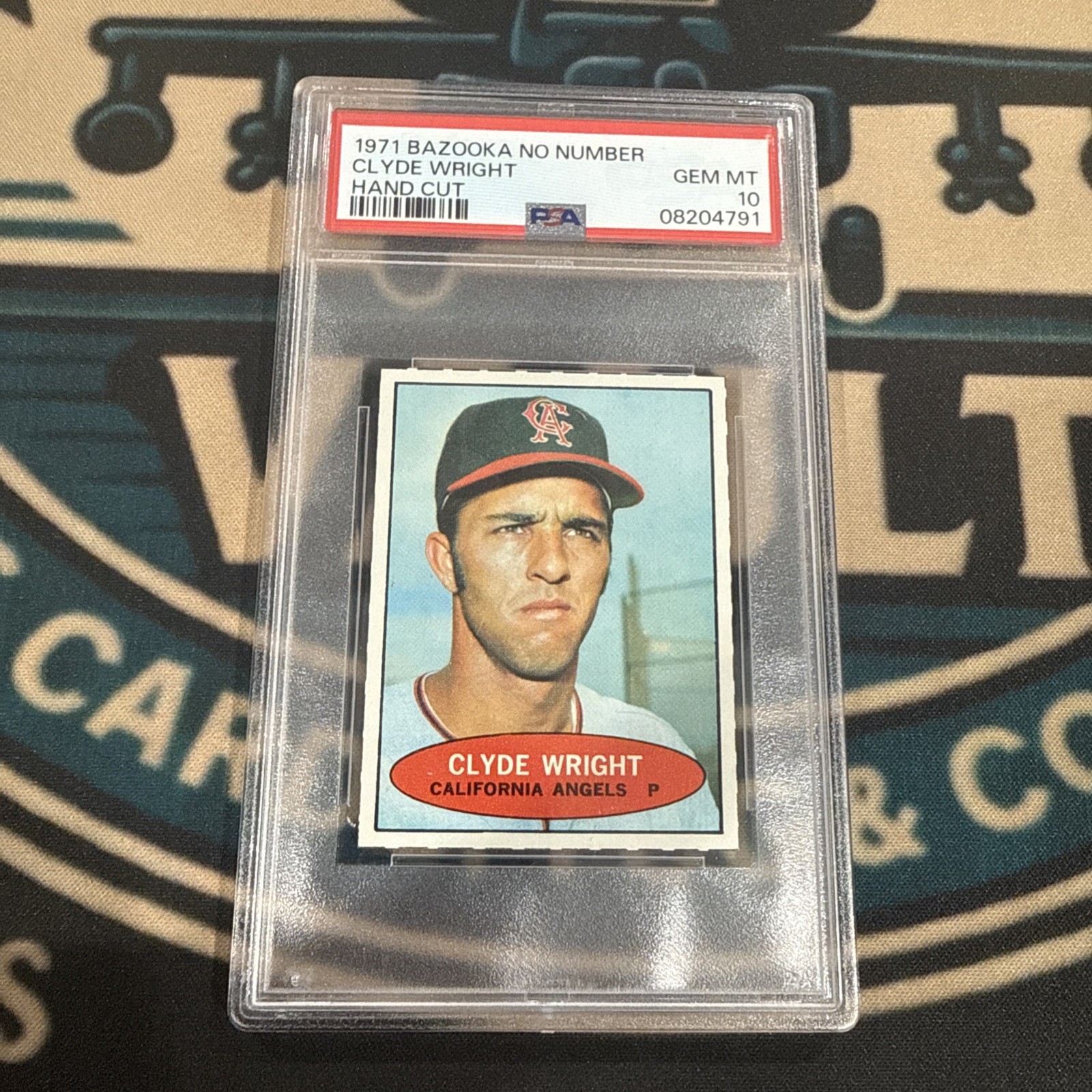 1971 Bazooka Clyde Wright PSA 10 GEM MINT Angels Vintage Baseball Rare 1971 Bazooka Clyde Wright PSA 10 GEM MINT Angels Vintage Baseball Rare