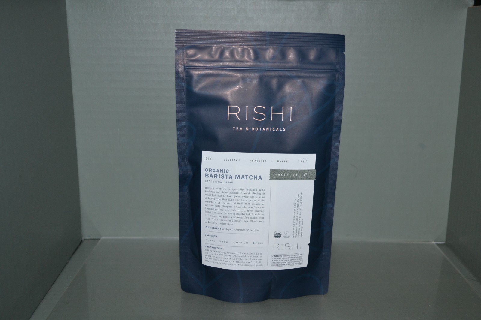 Rishi USDA Organic Barista Matcha Tea, 3.52 oz Powder, Best By 02/2028