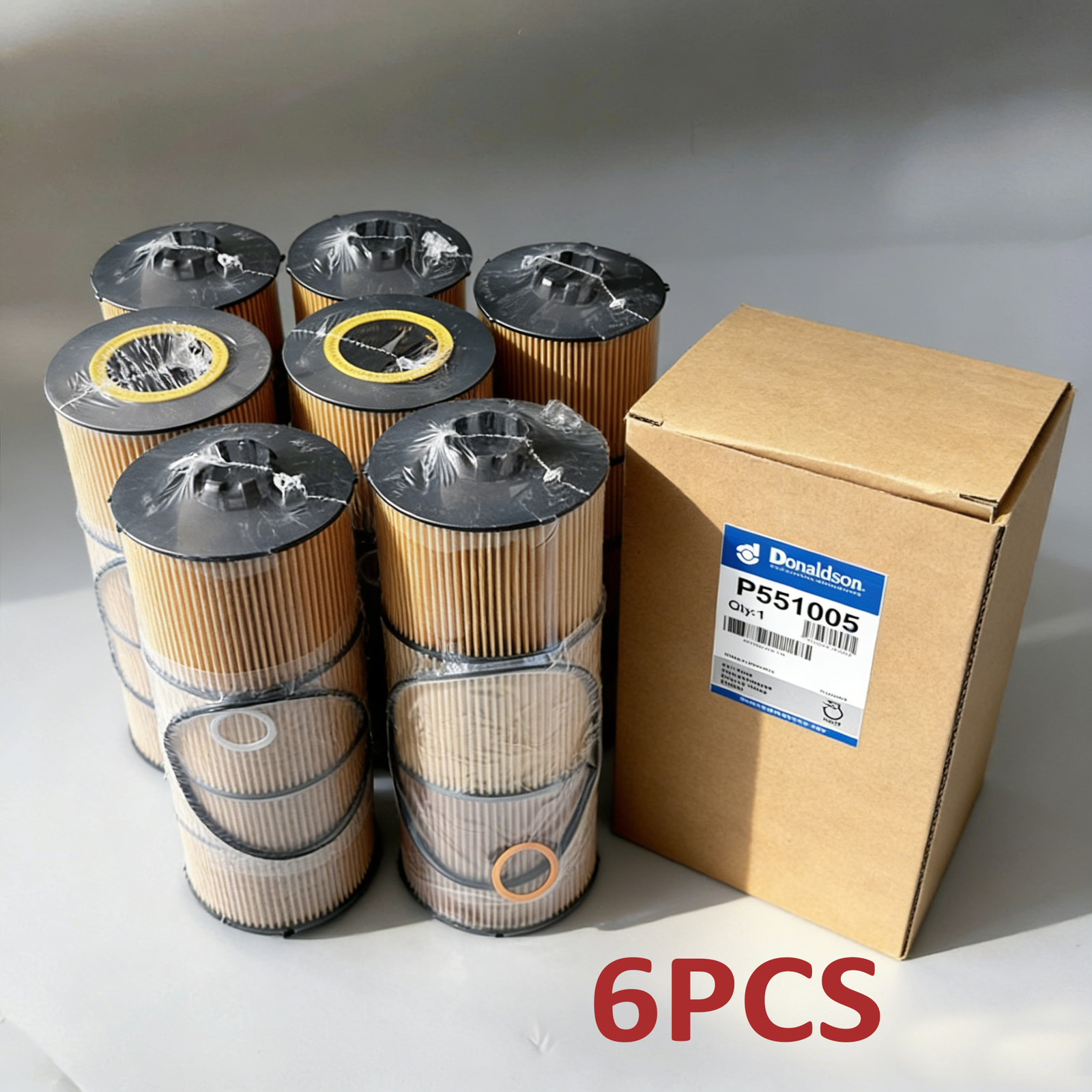 6X P551005 LF17511 Oil Filter for Donaldson Freightliner DD13 DD15 A4731800909