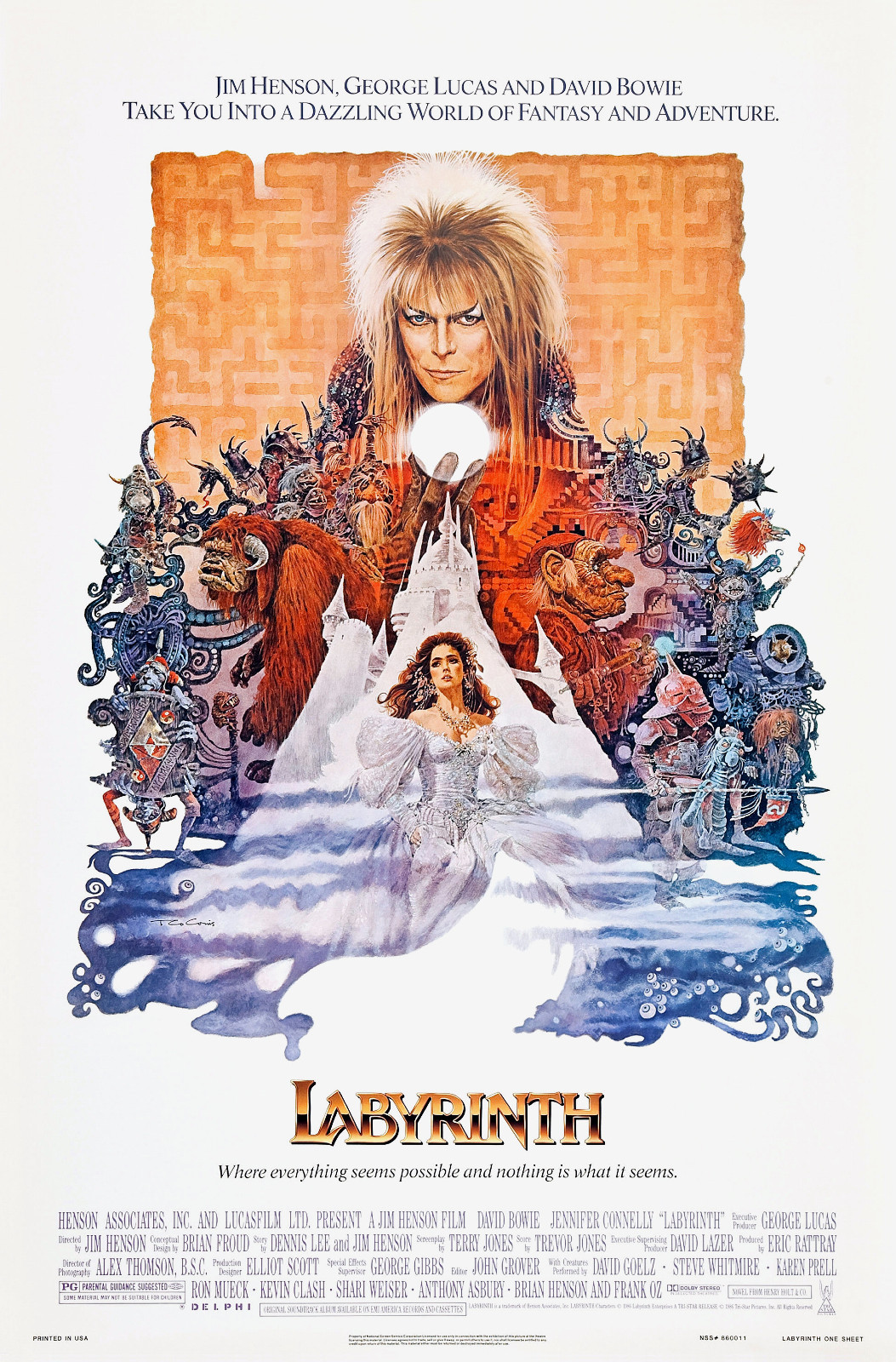 Labyrinth (1986) Movie Poster 
