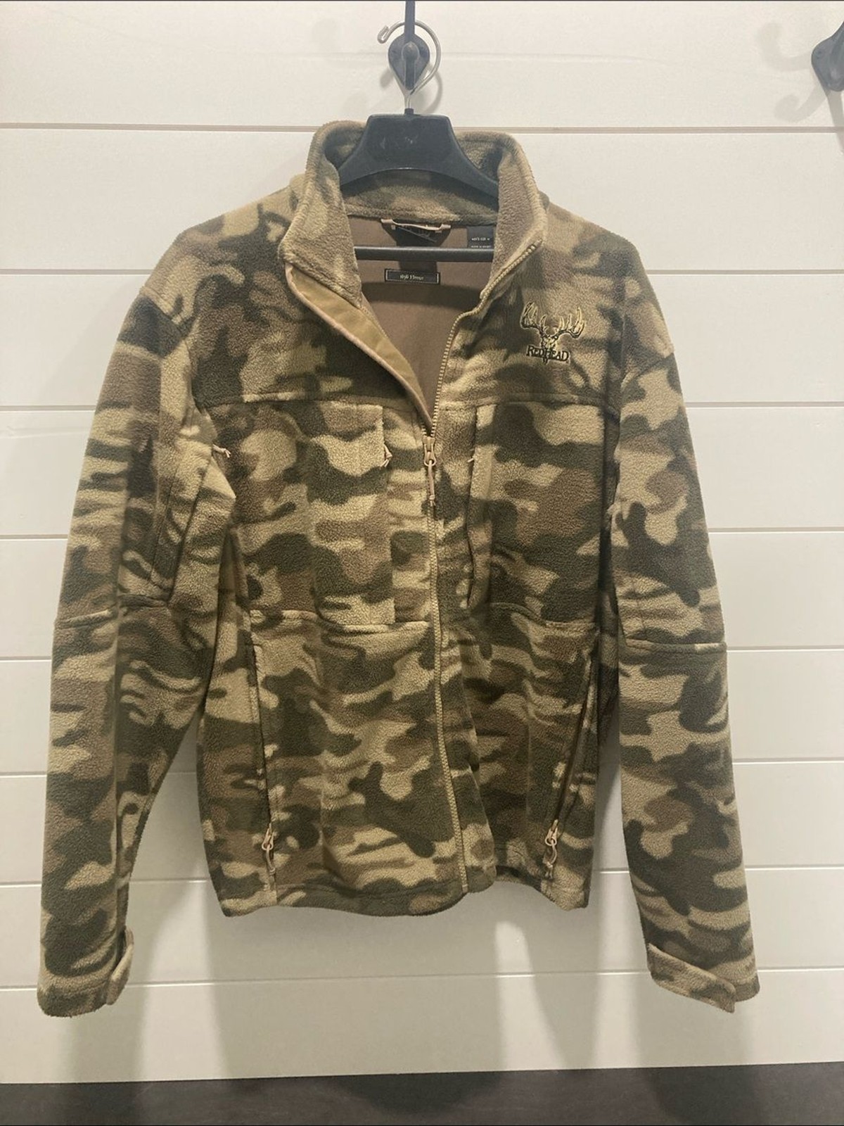RedHead Men\'s Full-Zip Camouflage Fleece Jacket-Hunting/Outdoor - Size M-EUC