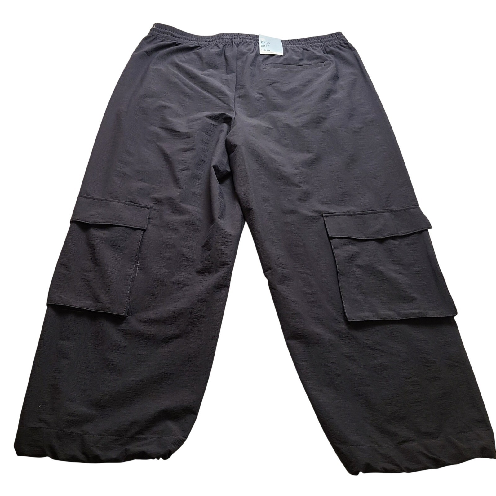 FLX Women\'s High Rise Baggy Active Pants Plum Sherry XXL Cinch Hem Shorts NWT