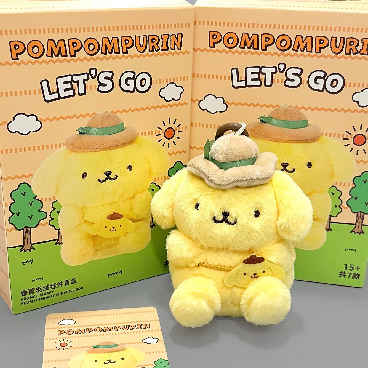 MINISO Pompompurin Let\'s Go Plush Scented Charm Blind Box Confirmed Figure Gifts