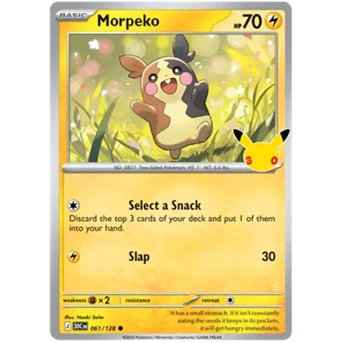 Morpeko 061/128 30th Celebration Holo